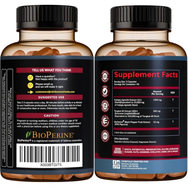 cápsulas naturales para aumento de fuerza y energías