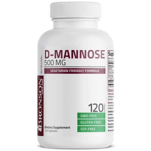 Cápsulas naturales Bronson D-Mannose para el tracto urinario