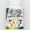 Cápsulas potentes para salud y bienestar con aceite de orégano y ajo