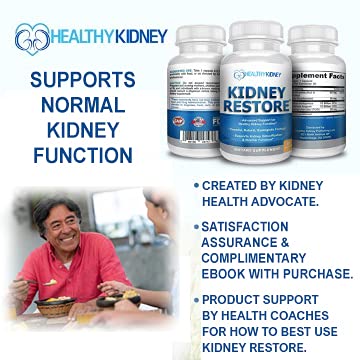Cápsulas naturales Kidney Restore para nutrición renal