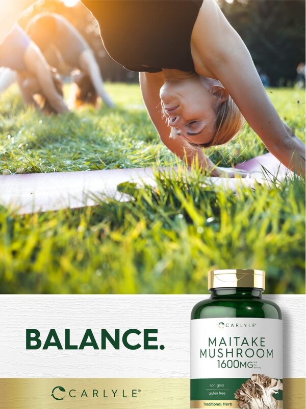 Cápsulas naturales Maitake Carlyle 400 cuenta pack