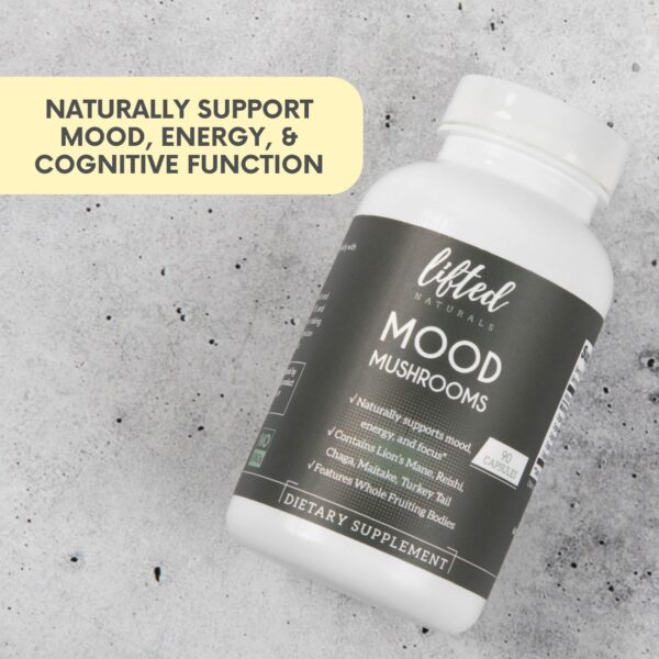 Cápsulas naturales Mood Mushrooms para energía y salud inmunológica
