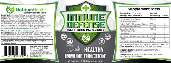 Version 1.0.0 Cápsulas naturales para potenciar sistema inmune Immune Defense