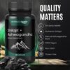 Cápsulas naturales Shilajit y Ashwagandha 180 unidades
