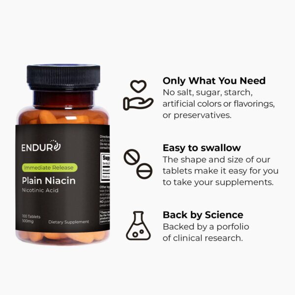 Cápsulas niacina Endurance B3 para salud cardiovascular