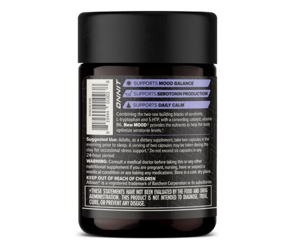 Cápsulas ONNIT New Mood equilibrio del ánimo y estrés diario