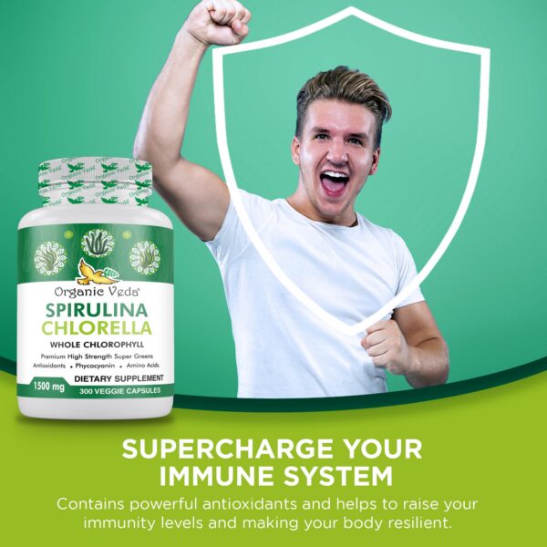 Cápsulas orgánicas 300 unidades para salud y energía