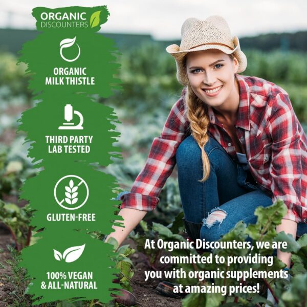 Cápsulas orgánicas cardo mariano 7500mg extracto concentrado