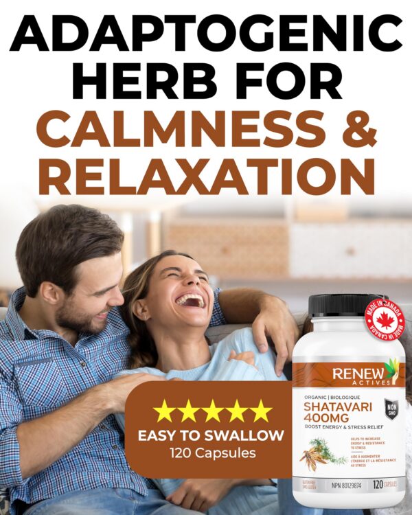 Version 1.0.0 Cápsulas orgánicas para energía Shatavari Renew Actives