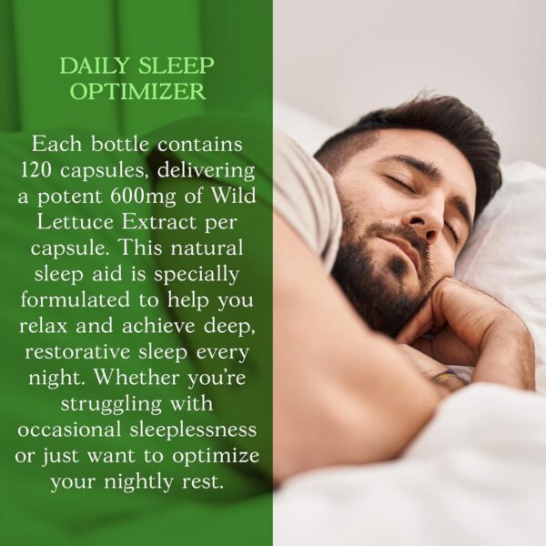 Cápsulas Parker Naturals con extracto concentrado lechuga silvestre para dormir