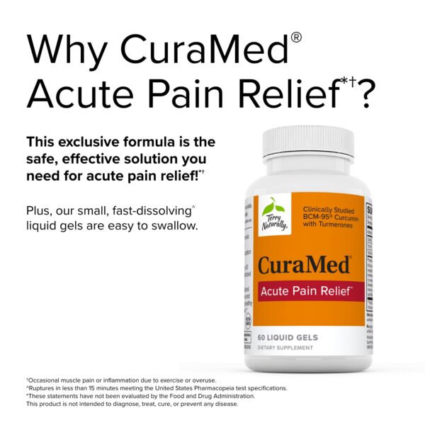 Cápsulas pequeñas y fáciles de tragar CuraMed Terry Naturally