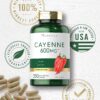 Cápsulas de pimienta cayena Carlyle liberación rápida 600 mg