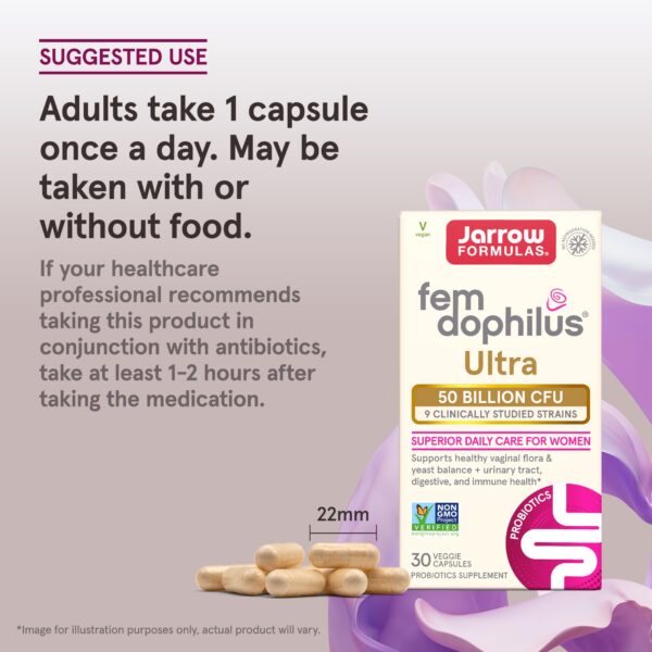 Cápsulas probióticas Fem-Dophilus Ultra