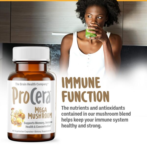Cápsulas Procera Mega Mushroom para mente clara y concentración
