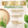 Cápsulas Psyllium Husk sin gluten, no GMO para salud intestinal