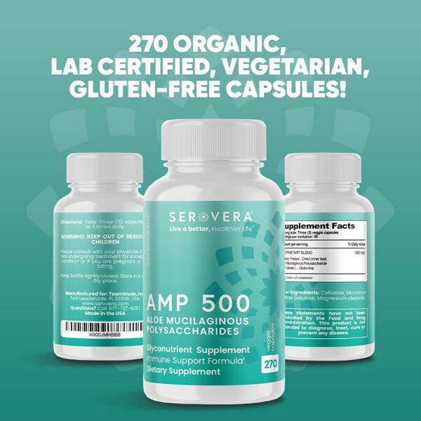 Version 1.0.0 Cápsulas para salud digestiva y sistema inmune SEROVERA AMP