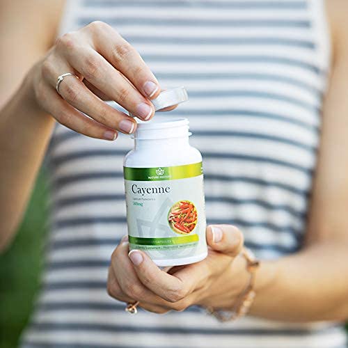 Capsulas para salud y energía con chile cayena