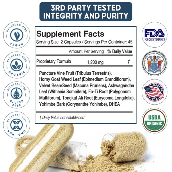 Cápsulas para salud masculina sin gluten ni OMG