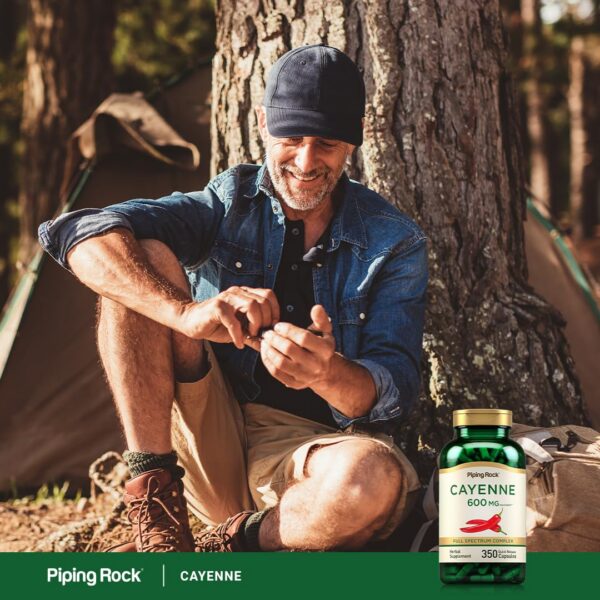 Cápsulas libres de gluten y no transgénicas de pimienta de cayena