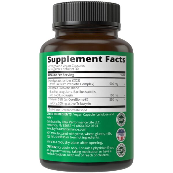 Version 1.0.0 Cápsulas sinbióticas para hombres y mujeres Peak Performance