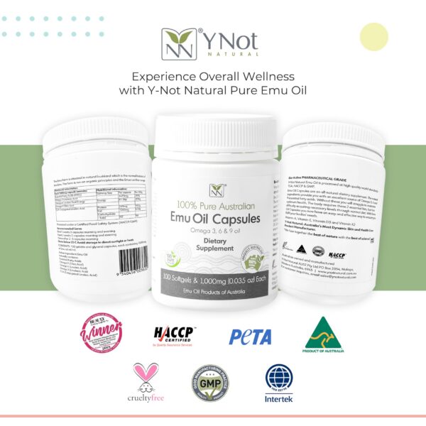 Frasco y cápsulas apiladas