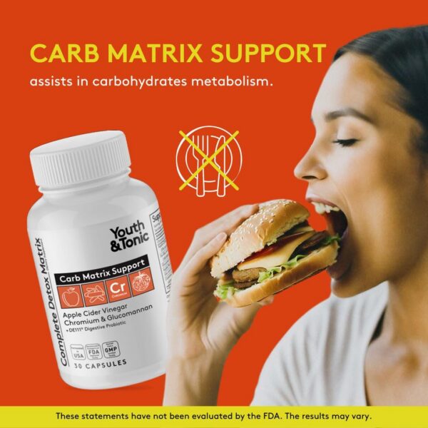 Cápsulas suplementarias para detox y metabolismo Youth & Tonic