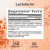 Cápsulas del suplemento Lactoferrina Jarrow