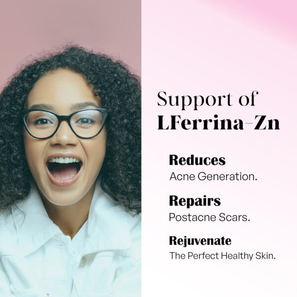 Cápsulas suplemento MEIBOTAN lactoferrina con zinc vitamina e salud