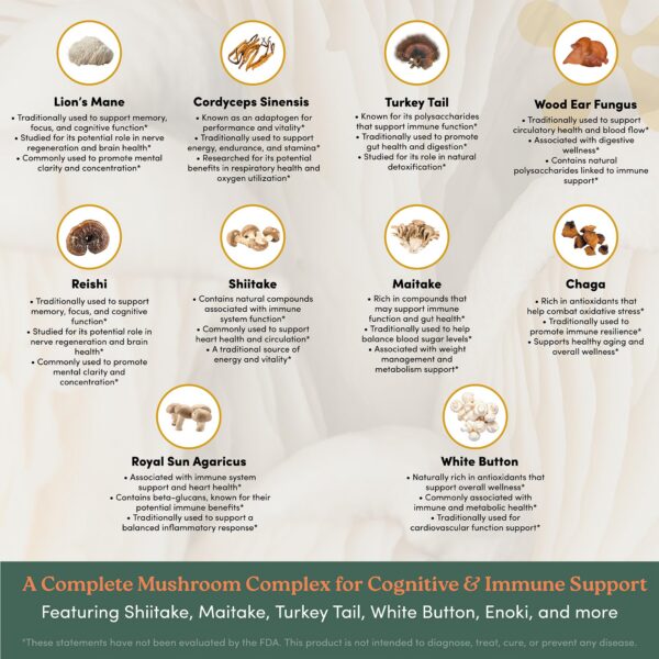 Version 1.0.0 Cápsulas de suplemento Nootrimind para salud inmunológica