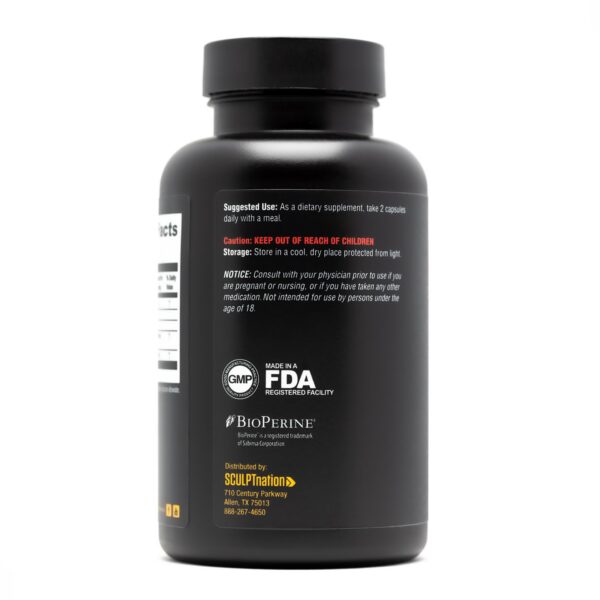 Capsulas suplemento potentador cúrcuma Sculpt Nation