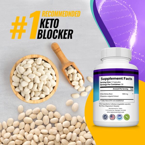 Cápsulas Toplux Keto Blocker suplemento natural para dieta keto
