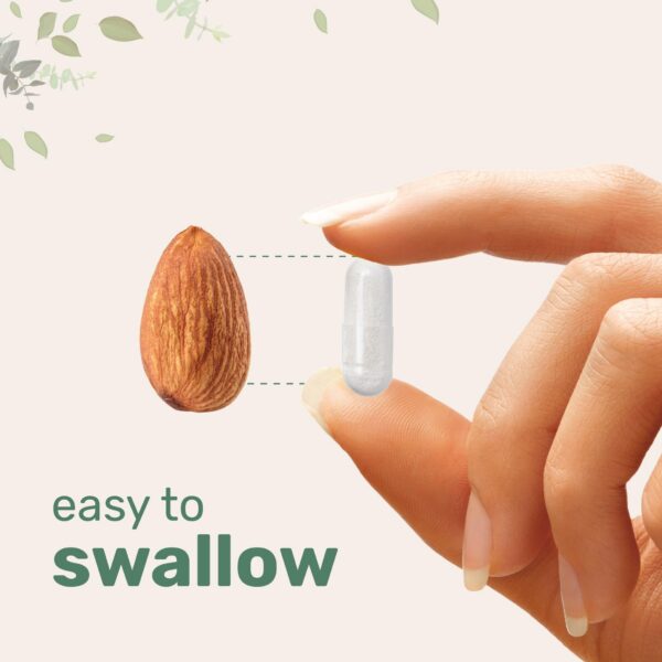 Capsulas transparentes dentro de la botella