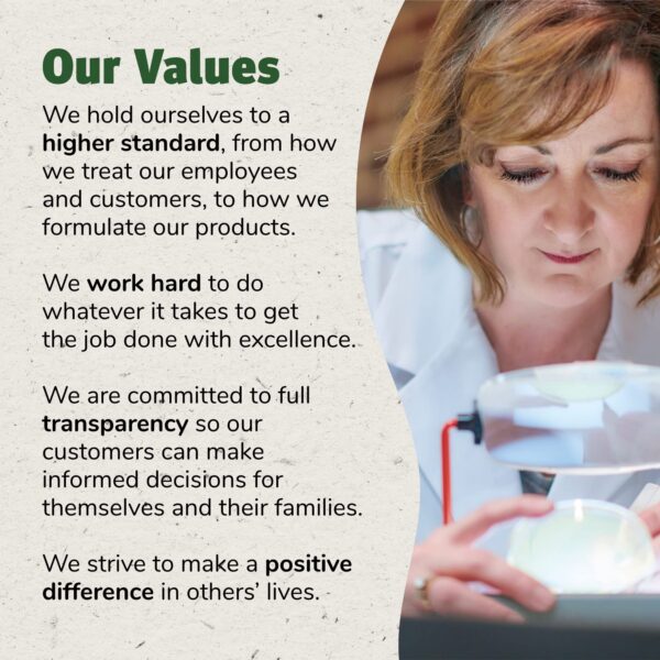 Frente de caja TruFlora sin gluten