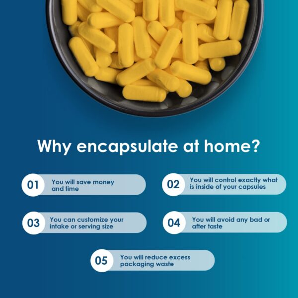 Cápsulas vacías gelatina tamaño 00 claras 500 unidades