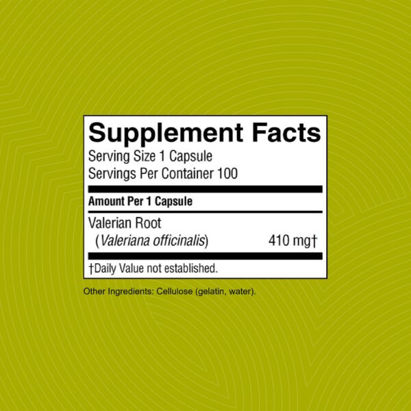 Cápsulas valeriana apoyo relajación y sueño no adictivas