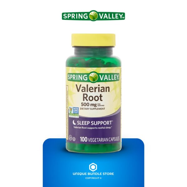 cápsulas valeriana raíz suplemento natural relax sueño