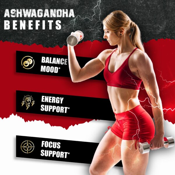 Cápsulas veganas Ashwagandha y hierbas para bienestar integral