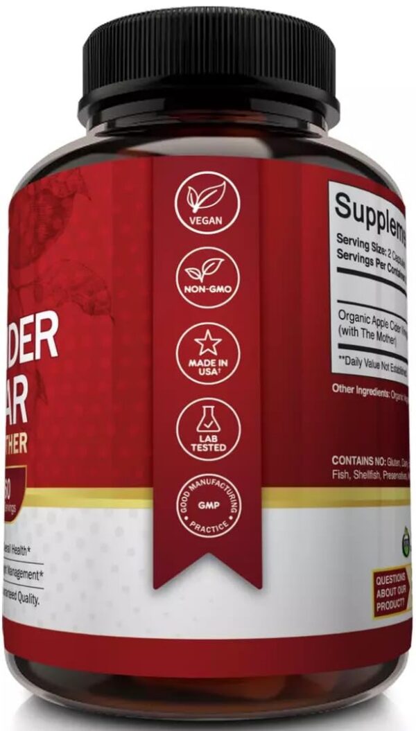 Cápsulas veganas vinagre manzana NutriFlair paquete único