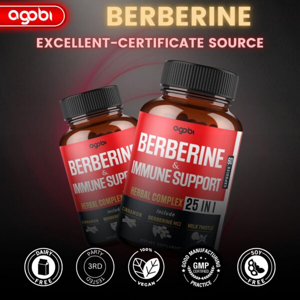 Cápsulas veganas Agobi berberina con cúrcuma y ashwagandha natural