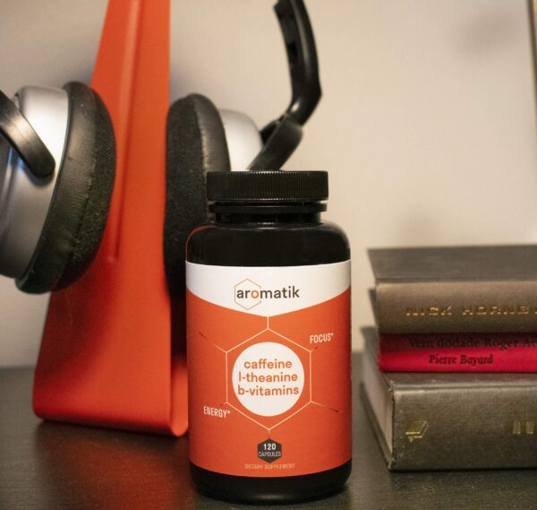 Cápsulas veganas Aromatik cafeína y l-teanina natural