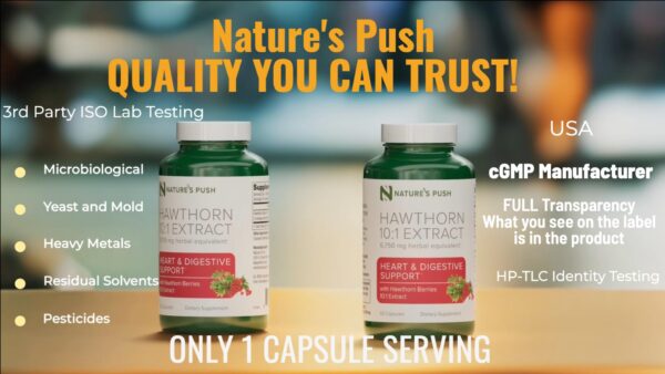 Cápsulas veganas extracto espino para 2 meses Nature's Push