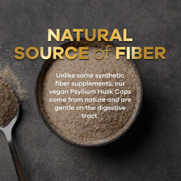 Cápsulas veganas Psyllium Husk para regularidad intestinal