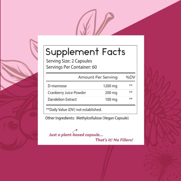 Cápsulas veganas para salud urinaria y bienestar de la vejiga