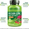 Cápsulas veganas de zinc para belleza y salud integral