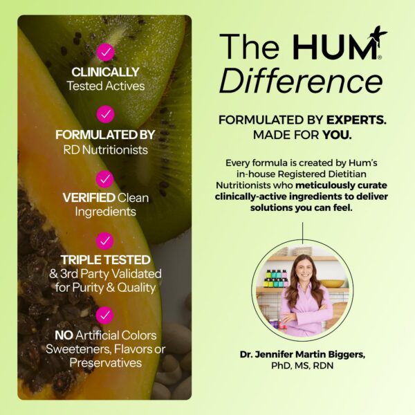 Cápsulas veganas HUM enzimas digestivas para aliviar bloat