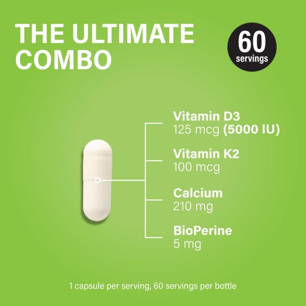 Cápsulas vegetales D3 K2 Noophoric sin gluten