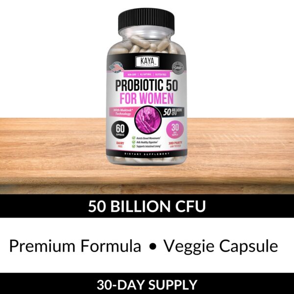 Cápsulas vegetales Kaya Naturals apoyo digestivo y sistema inmunológico