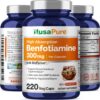 Cápsulas vegetales NusaPure Benfotiamina 300mg