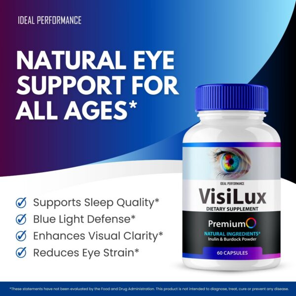 Cápsulas Visilux suplemento natural para ojos paquete 5