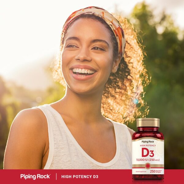 Version 1.0.0 Cápsulas de vitamina D3 alta potencia Piping Rock